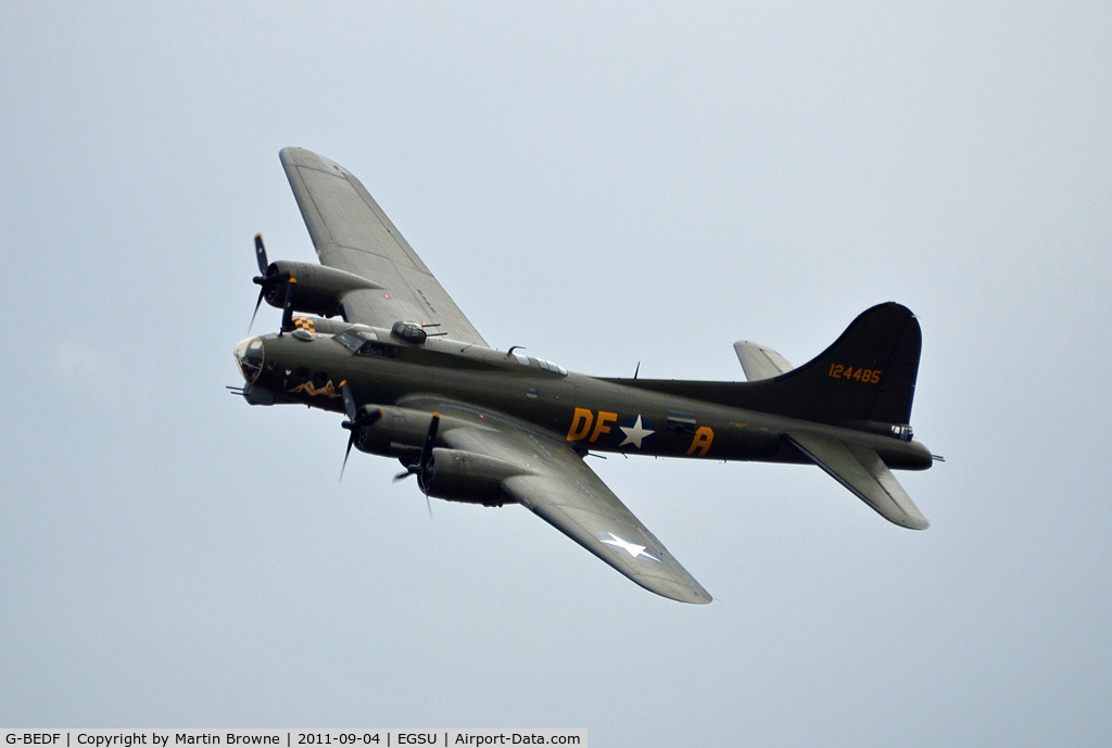 G-BEDF, 1944 Boeing B-17G Flying Fortress C/N 8693, THE LONG END ON A DULL AND RAINY DAY