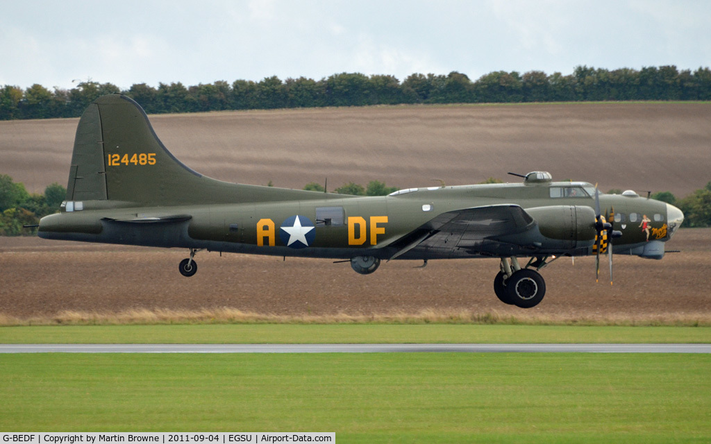G-BEDF, 1944 Boeing B-17G Flying Fortress C/N 8693, DULL AND RAINY AFTERNOON
