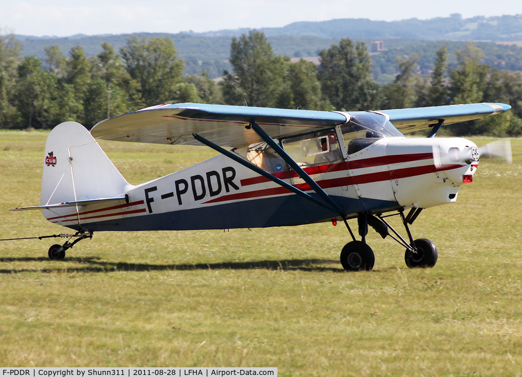 F-PDDR, Piper PA-18 Cub Replica C/N 01, Coming back from flight...