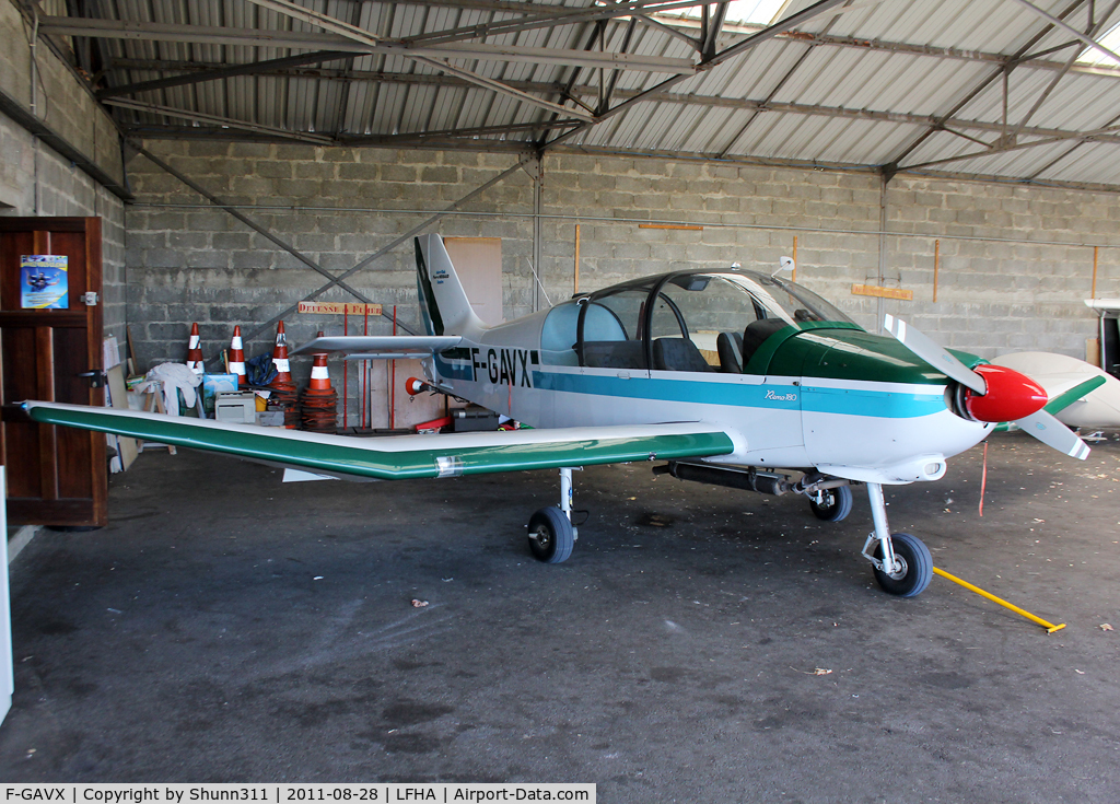 F-GAVX, Robin DR-400-180R Regent C/N 1281, Hangared...