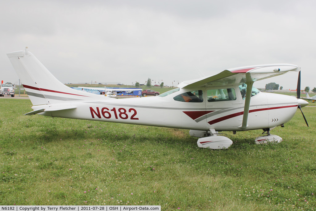 N6182, 1965 Cessna 182H Skylane C/N 18256342, Aircraft in the camping areas at 2011 Oshkosh