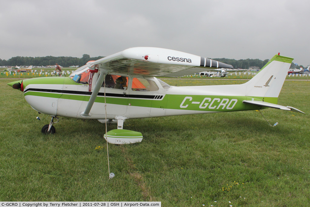 C-GCRO, 1974 Cessna 172M Skyhawk II C/N 17264220, Aircraft in the camping areas at 2011 Oshkosh