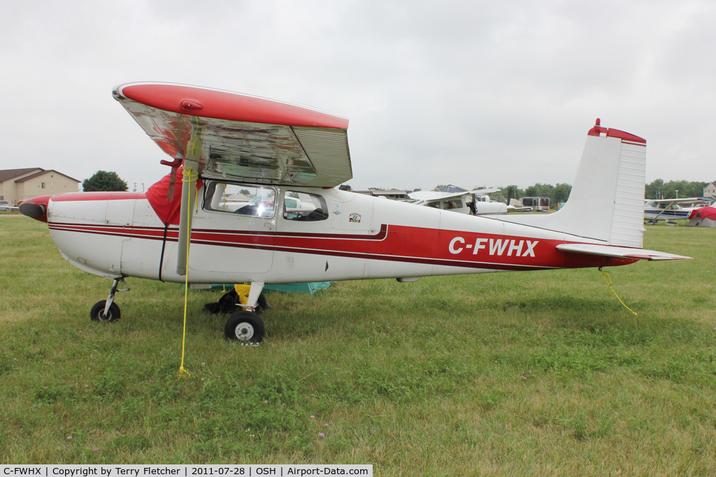 C-FWHX, Cessna 175 Skylark C/N 55479, Aircraft in the camping areas at 2011 Oshkosh