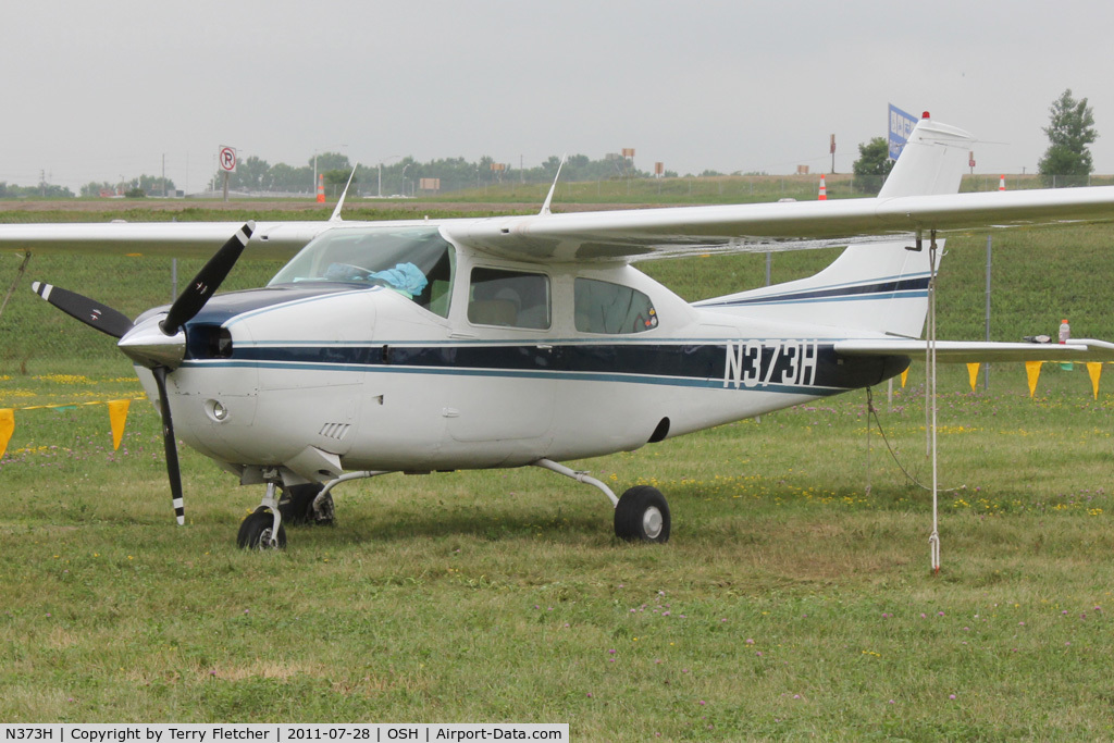 N373H, 1974 Cessna 210L Centurion C/N 21060190, Aircraft in the camping areas at 2011 Oshkosh