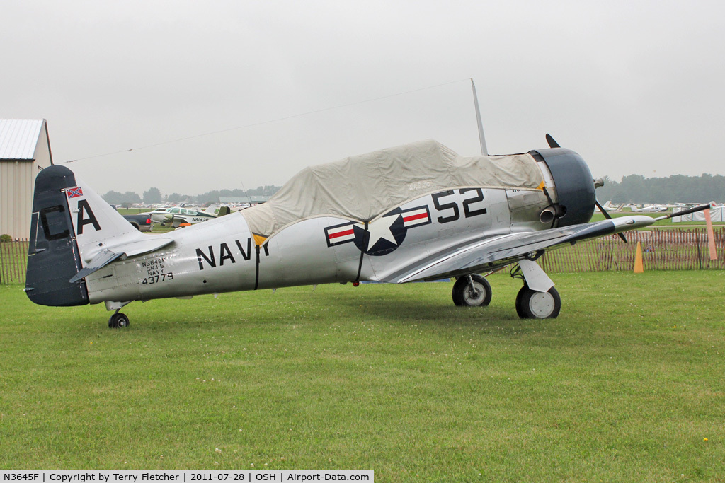 N3645F, 1943 North American SNJ-5 Texan Texan C/N 43779, At 2011 Oshkosh