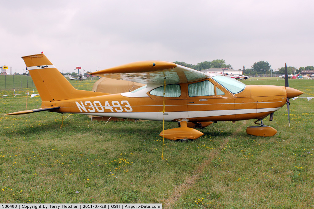 N30493, Cessna 177A Cardinal C/N 17701287, Aircraft in the camping areas at 2011 Oshkosh