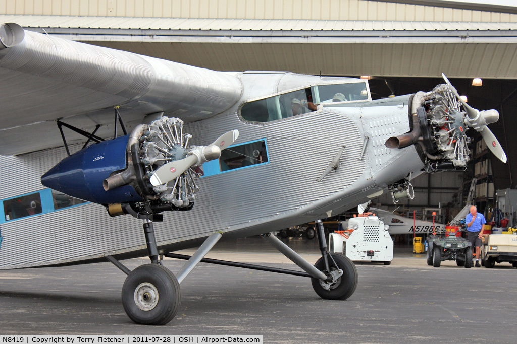 N8419, 1929 Ford 5-AT-C Tri-Motor C/N 58, At 2011 Oshkosh