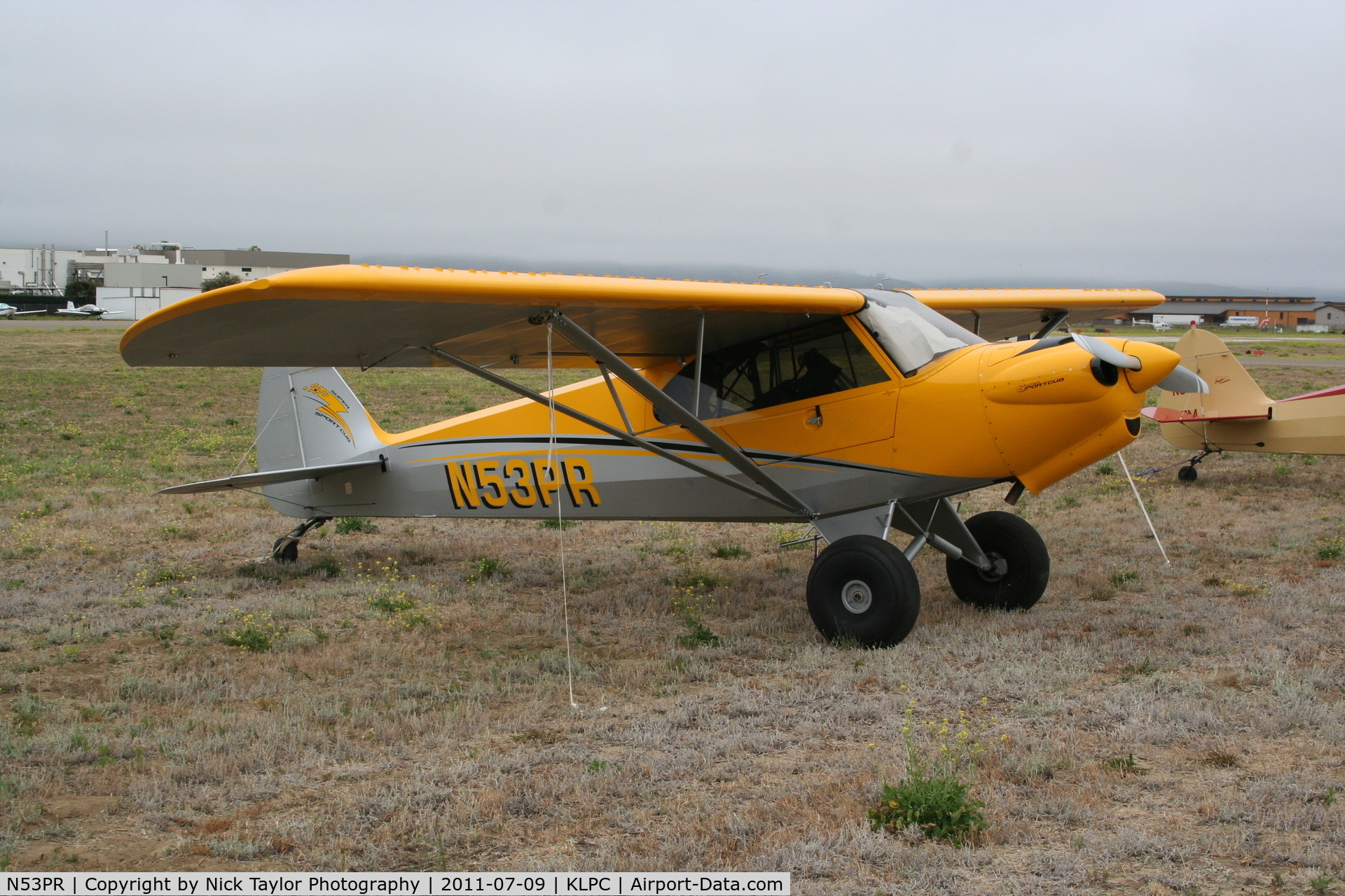 N53PR, Cub Crafters CC11-160 Carbon Cub SS C/N CC11-00101, Lompoc Piper Cub fly in 2011