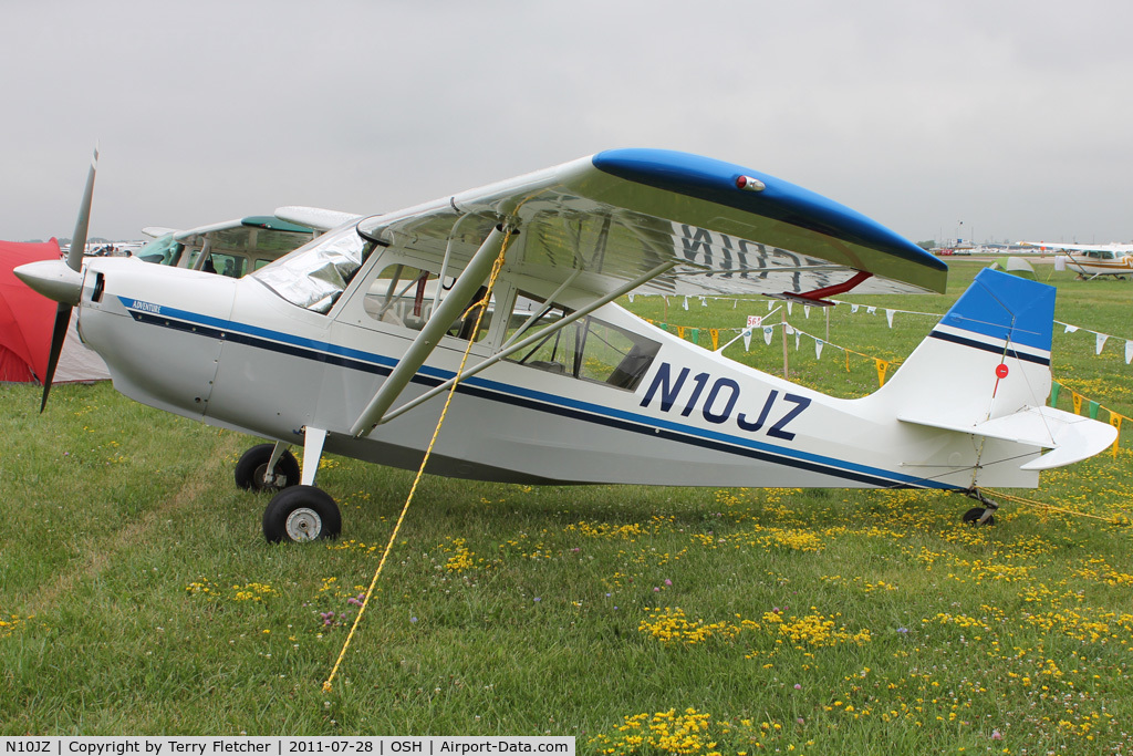 N10JZ, 2002 American Champion 7GCAA Citabria C/N 467-2002, Aircraft in the camping areas at 2011 Oshkosh