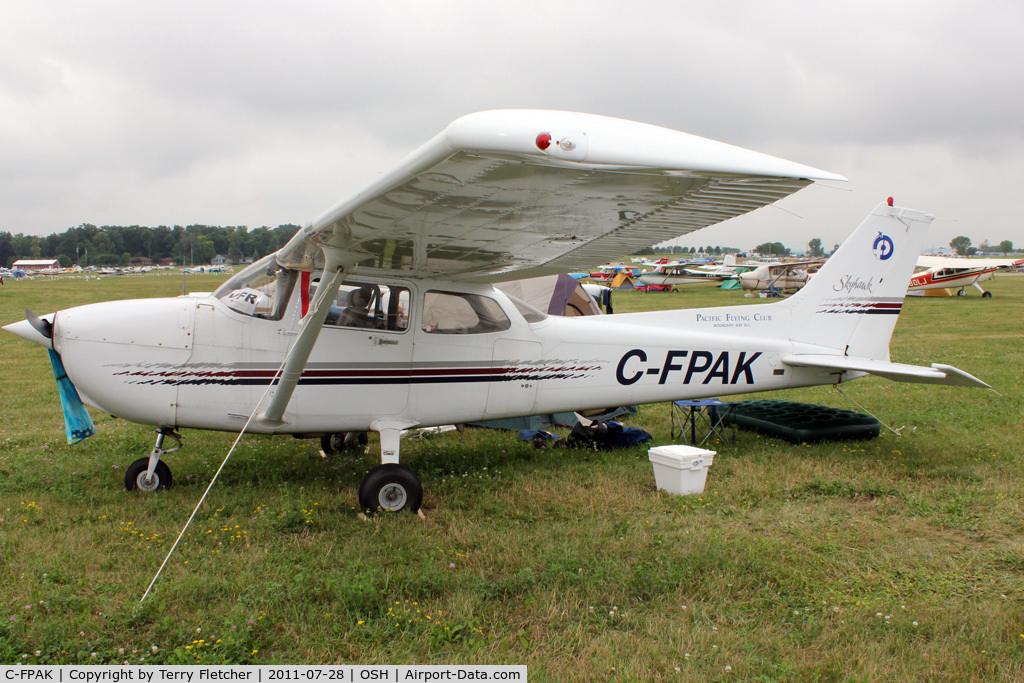 C-FPAK, Cessna 172R C/N 17280100, Aircraft in the camping areas at 2011 Oshkosh