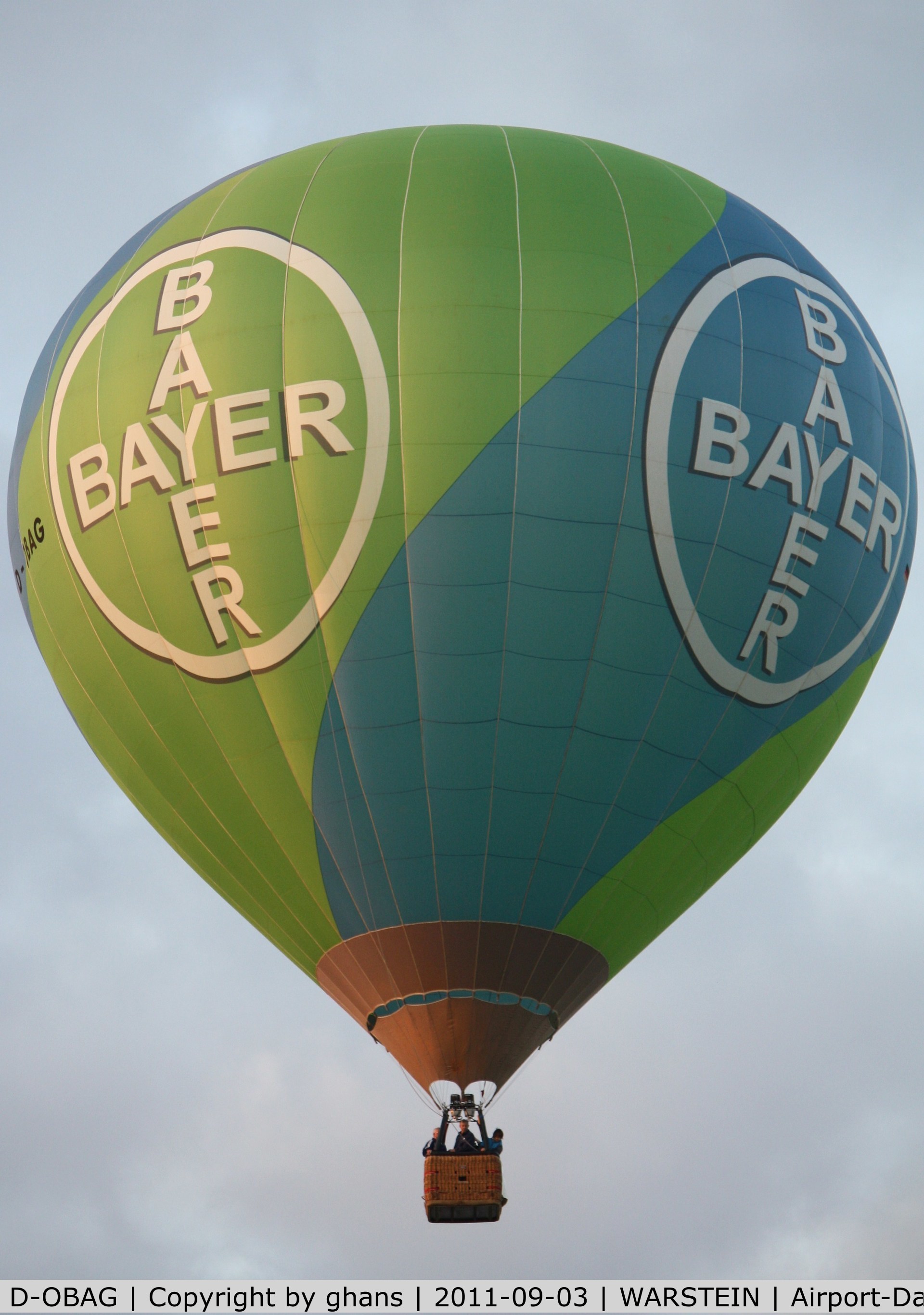 D-OBAG, 2008 Schroeder Fire Balloons G34/24 C/N 1341, WIM 2011'Bayer'