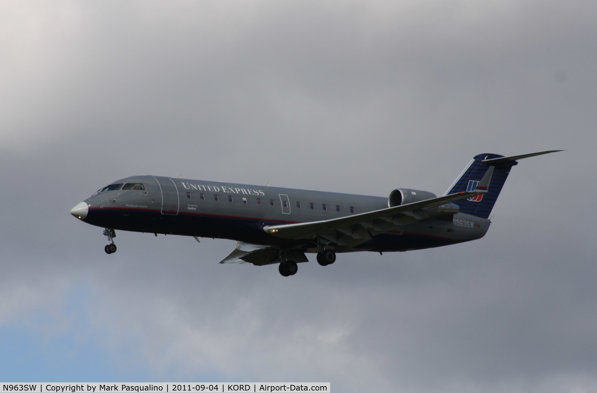 N963SW, 2003 Bombardier CRJ-200LR (CL-600-2B19) C/N 7865, CL-600-2B19