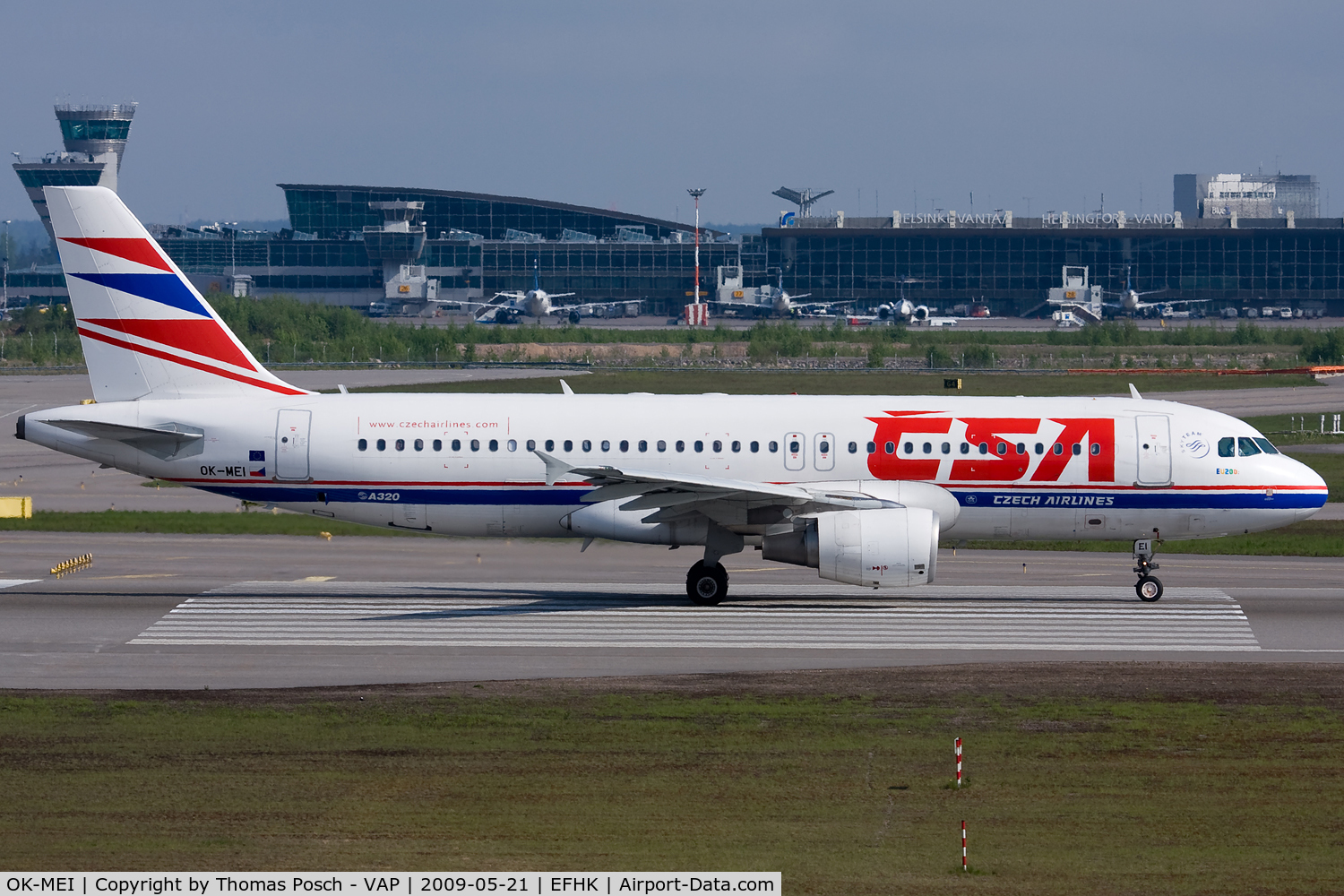OK-MEI, 2007 Airbus A320-214 C/N 3060, CSA - Czech Airlines