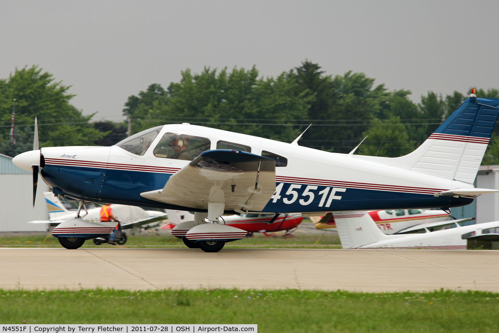 N4551F, 1976 Piper PA-28-181 Archer C/N 28-7790044, At 2011 Oshkosh