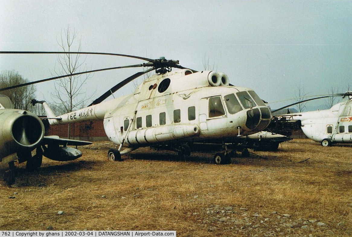 762, Mil Mi-8P C/N 200206, @ Preserved area Datangshan Aviation Museum.