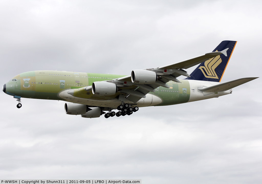F-WWSH, 2011 Airbus A380-841 C/N 082, C/n 0082 - For Singapore Airlines as 9V-SKQ