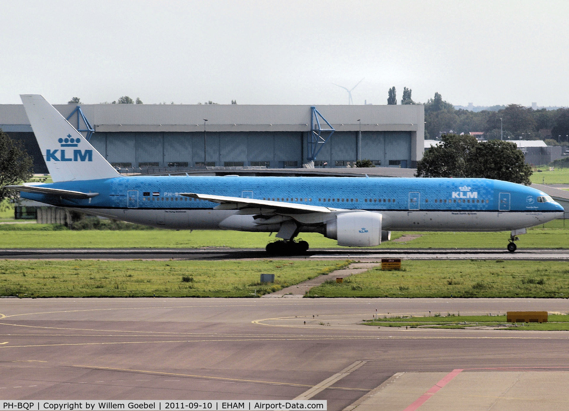 PH-BQP, 2007 Boeing 777-206/ER C/N 32721, This aircraft is repaint with ''Delft  Blue Tiles''
