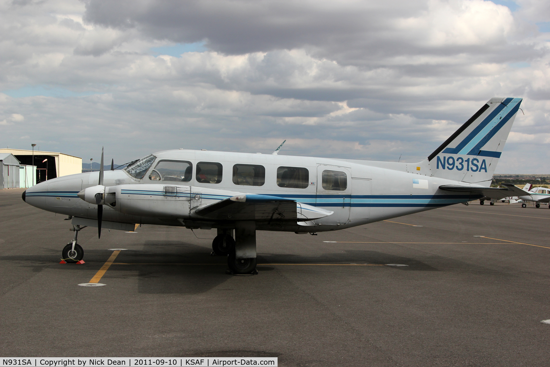 N931SA, 1975 Piper PA-31-350 Chieftain C/N 317552036, KSAF/SAF