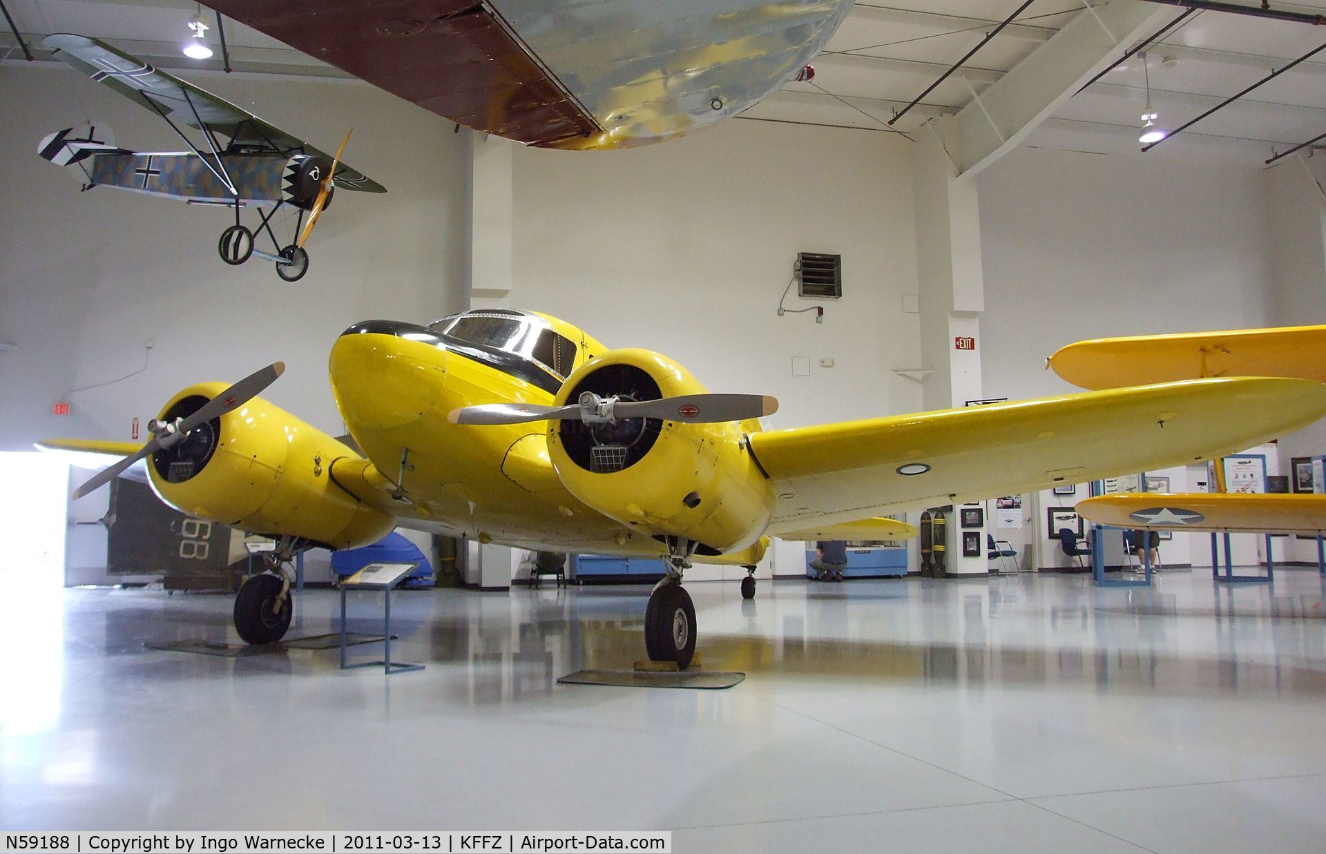 N59188, 1942 Cessna T-50 Bobcat Bobcat C/N 3084, Cessna T-50 Bobcat at the CAF Arizona Wing Museum, Mesa AZ