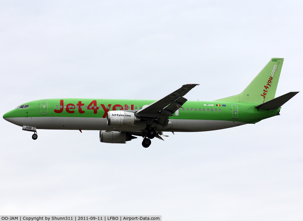 OO-JAM, 1997 Boeing 737-46J C/N 28867, Landing rwy 32L