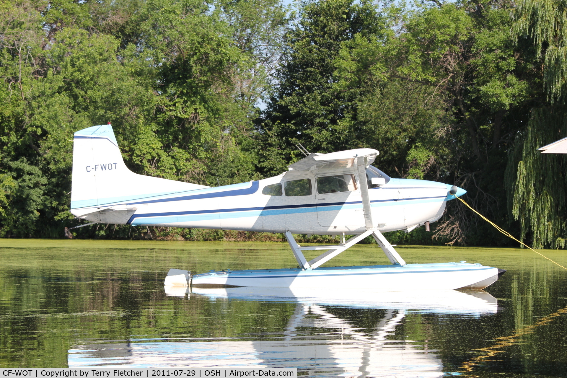 CF-WOT, 1968 Cessna A185E Skywagon 185 C/N 185 1356, At Lake Winnebago, during 2011 Oshkosh Week