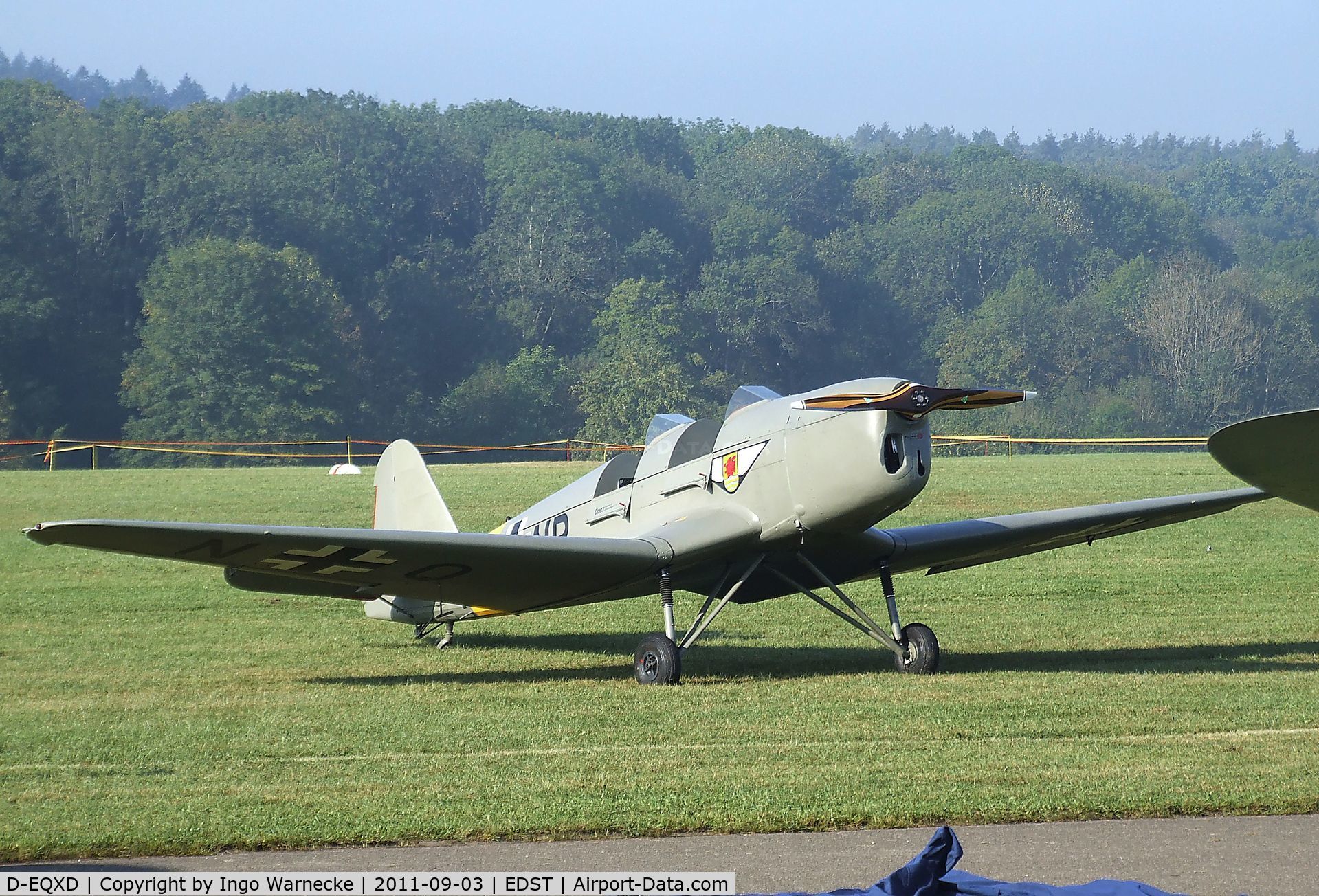 D-EQXD, Klemm Kl-35D C/N 5050, Klemm Kl 35D at the 2011 Hahnweide Fly-in, Kirchheim unter Teck airfield