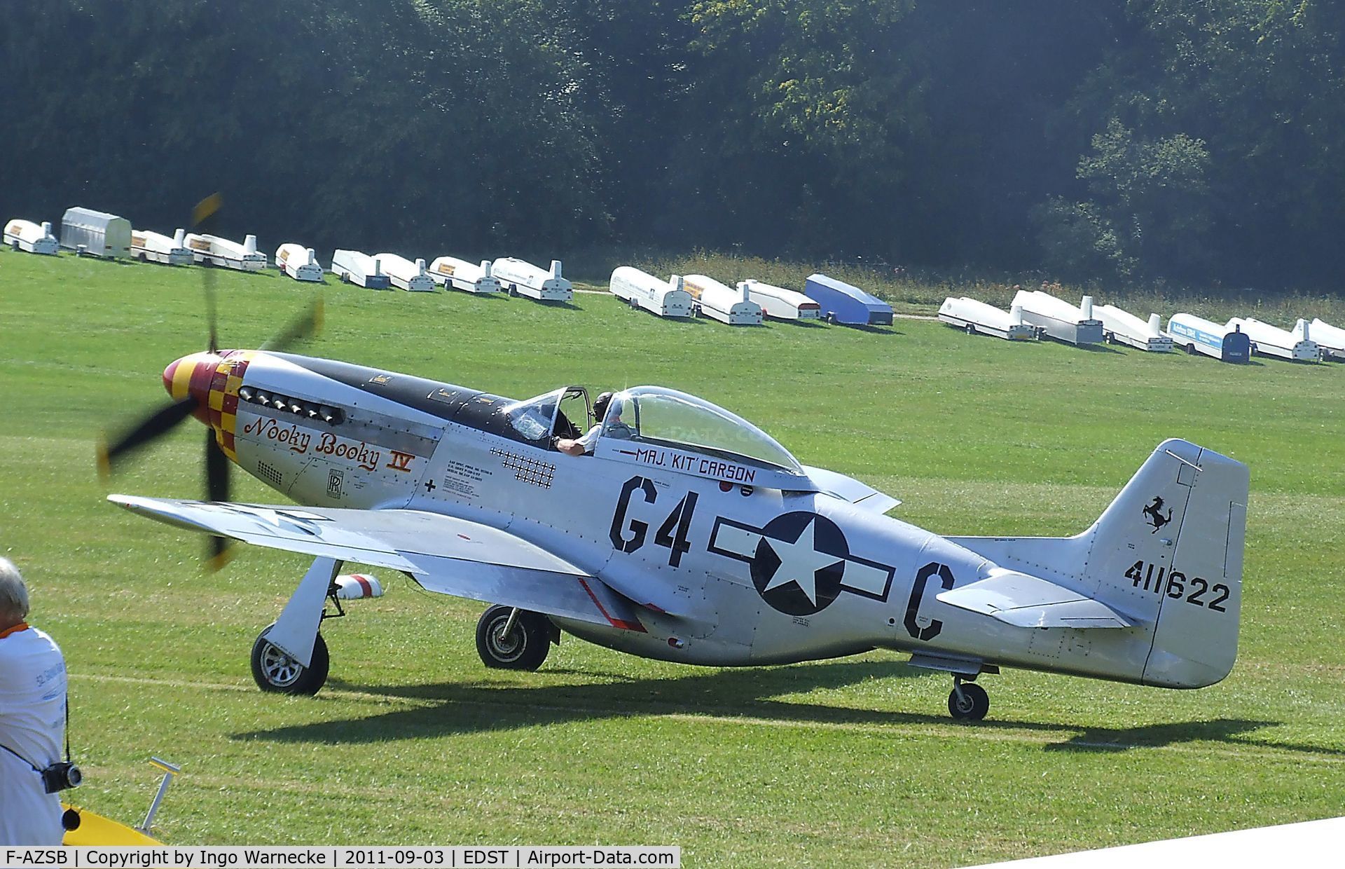 F-AZSB, 1944 North American P-51D Mustang C/N 122-40967, North American P-51D Mustang at the 2011 Hahnweide Fly-in, Kirchheim unter Teck airfield