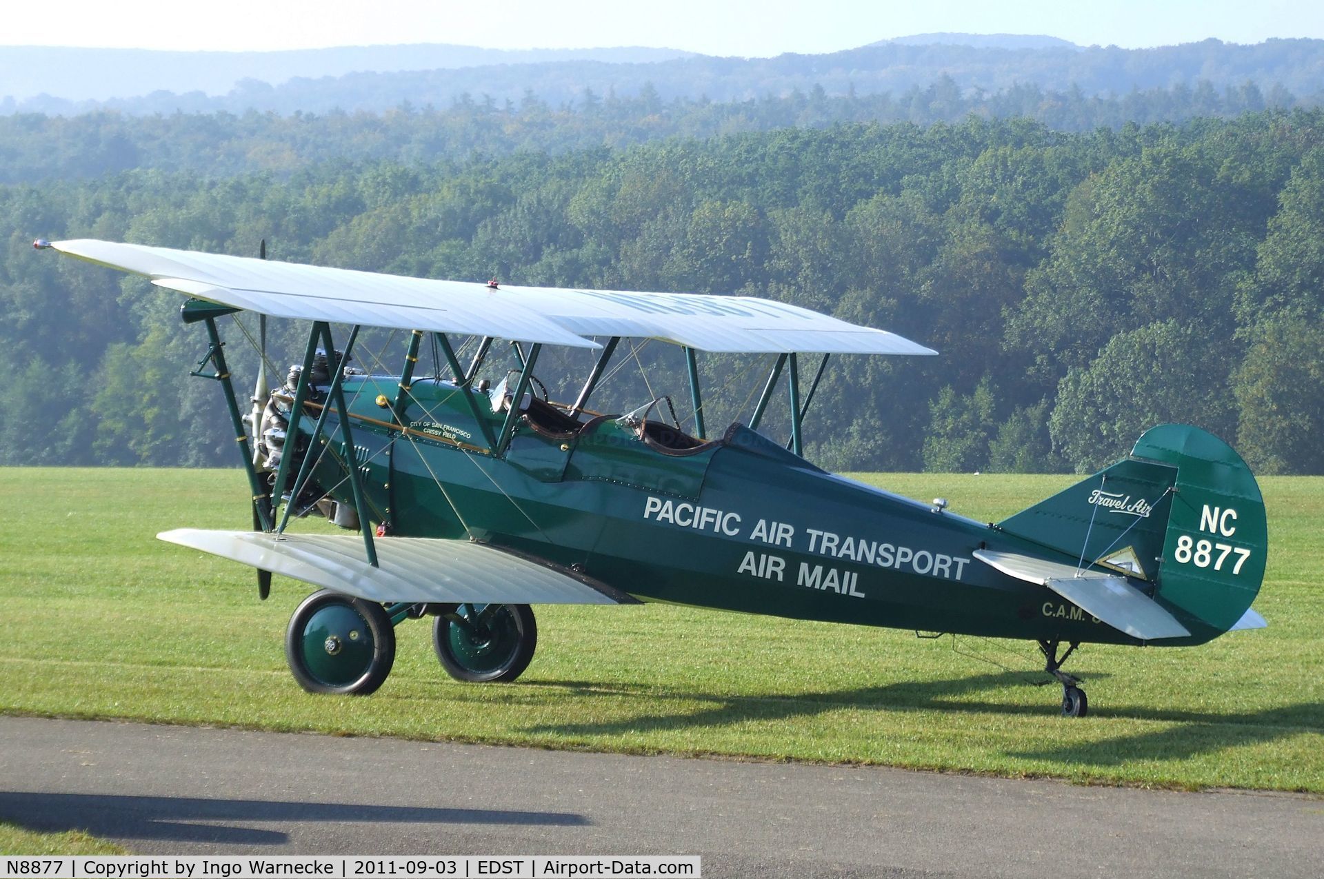 N8877, 1929 Curtiss-Wright Travel Air 4000 C/N 913, Curtiss-Wright Travel Air 4000 at the 2011 Hahnweide Fly-in, Kirchheim unter Teck airfield