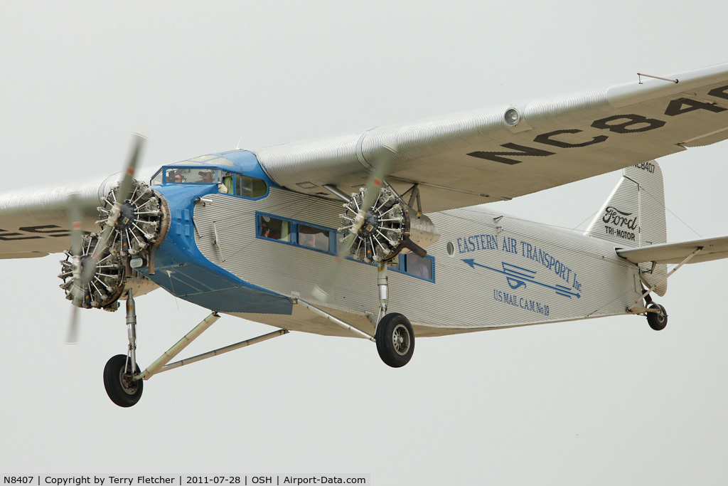 N8407, 1929 Ford 4-AT-E Tri-Motor C/N 69, At 2011 Oshkosh