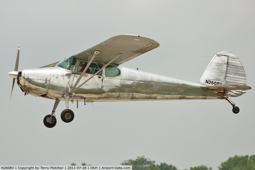N2608V, 1948 Cessna 170 C/N 18118, At 2011 Oshkosh