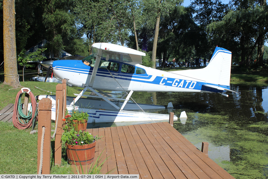 C-GATD, 1985 Cessna A185F Skywagon 185 C/N 18504446, At Lake Winnebago during 2011 Oshkosh