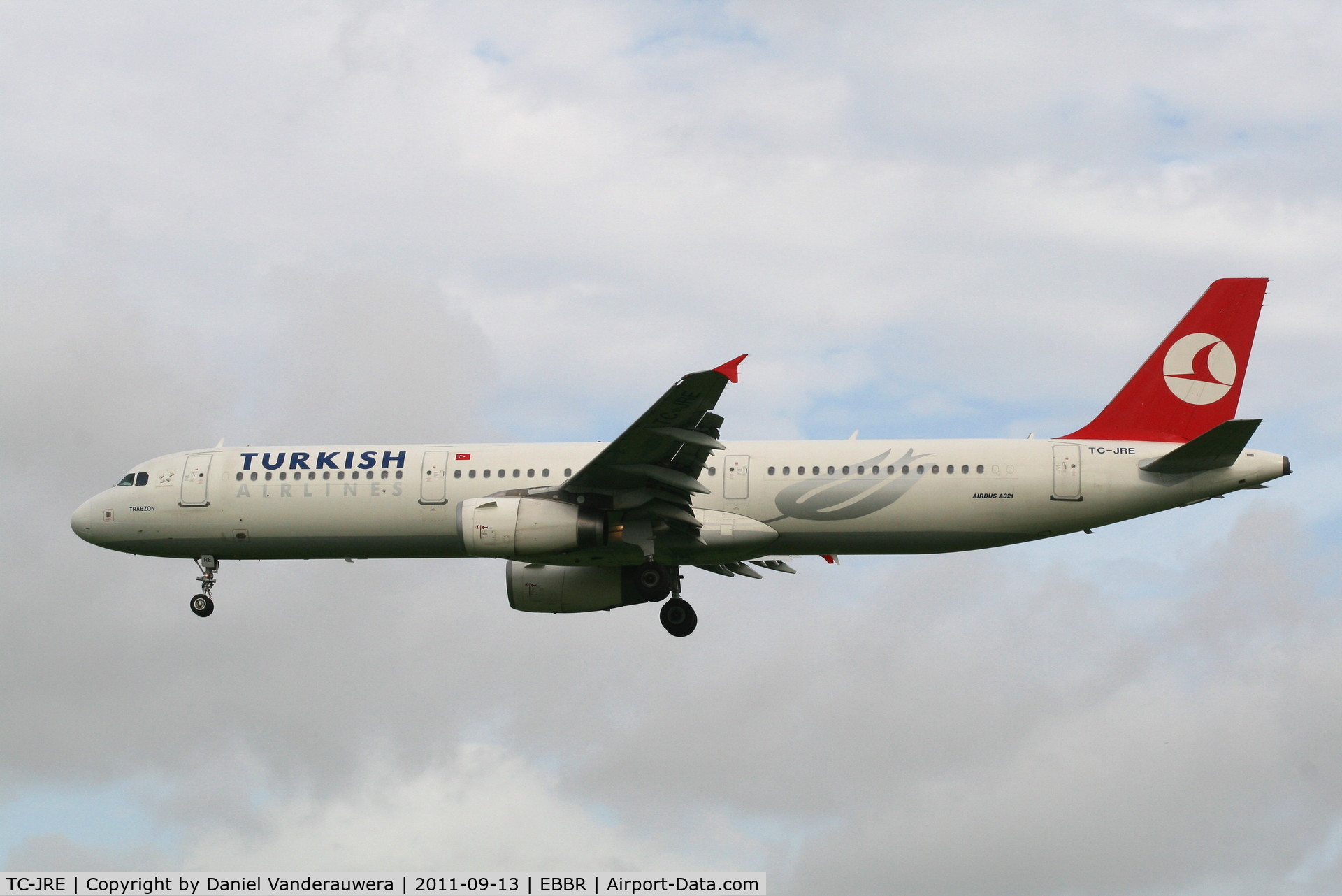 TC-JRE, 2007 Airbus A321-231 C/N 3126, Arrival of flight TK1937 to RWY 25L