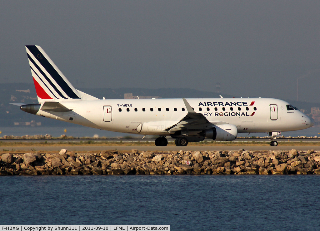 F-HBXG, 2009 Embraer 170ST (ERJ-170-100ST) C/N 17000301, Taxiing holding point rwy 13L for depature...
