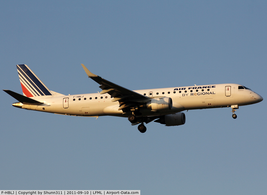 F-HBLJ, 2009 Embraer 190AR (ERJ-190-100IGW) C/N 19000311, Landing rwy 31R