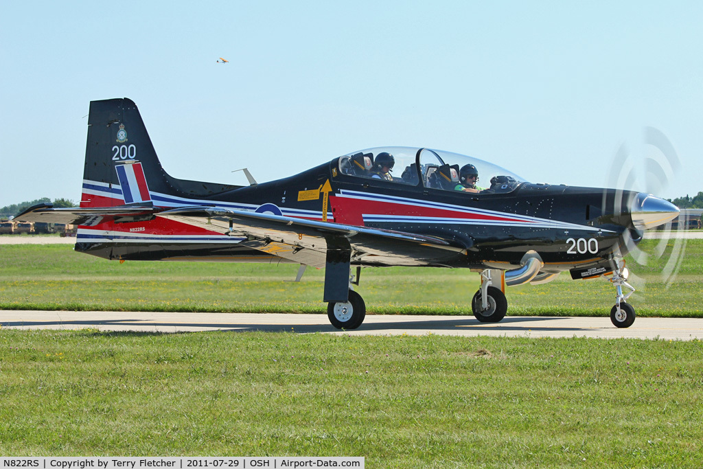 N822RS, 1989 Short S-312 Tucano T1 C/N S025/T25, At 2011 Oshkosh