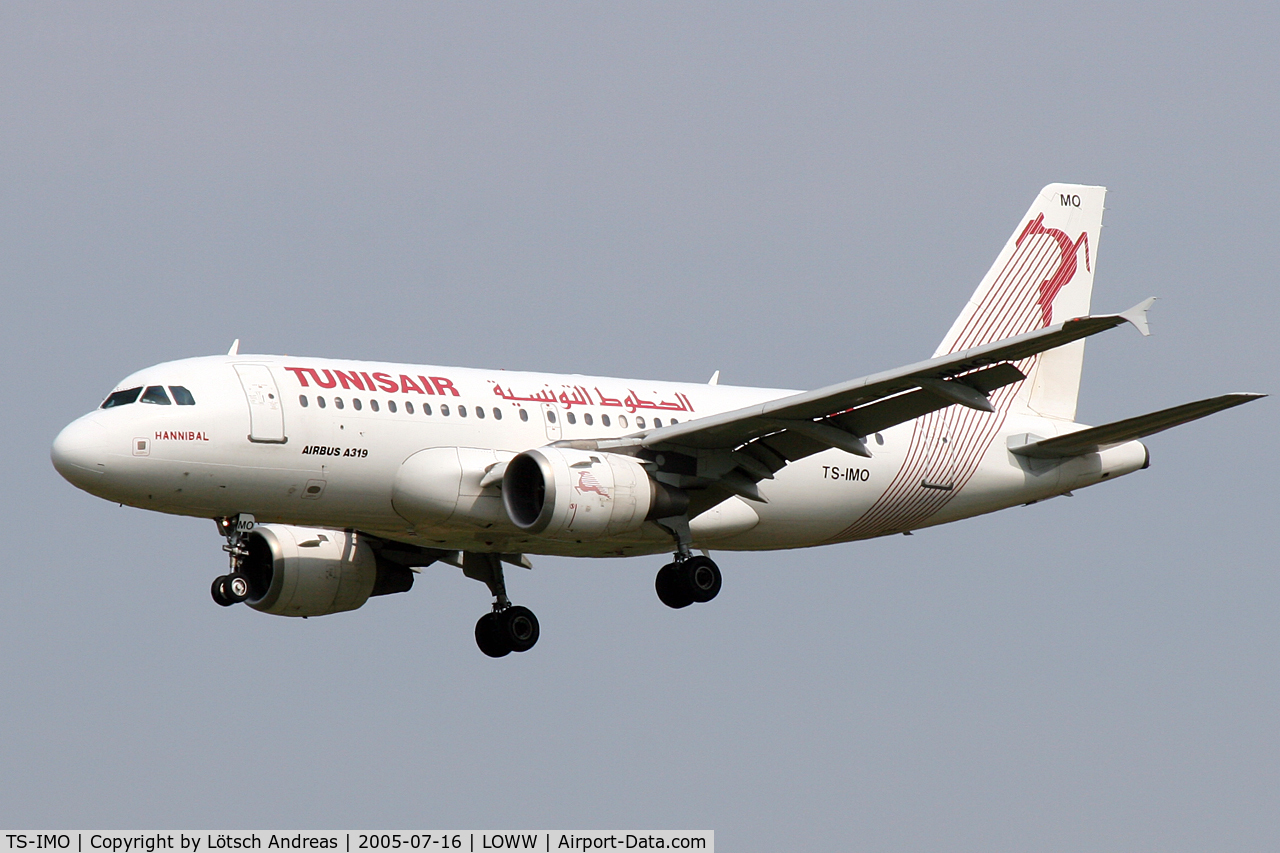TS-IMO, 2001 Airbus A319-114 C/N 1479, incoming from Tunis