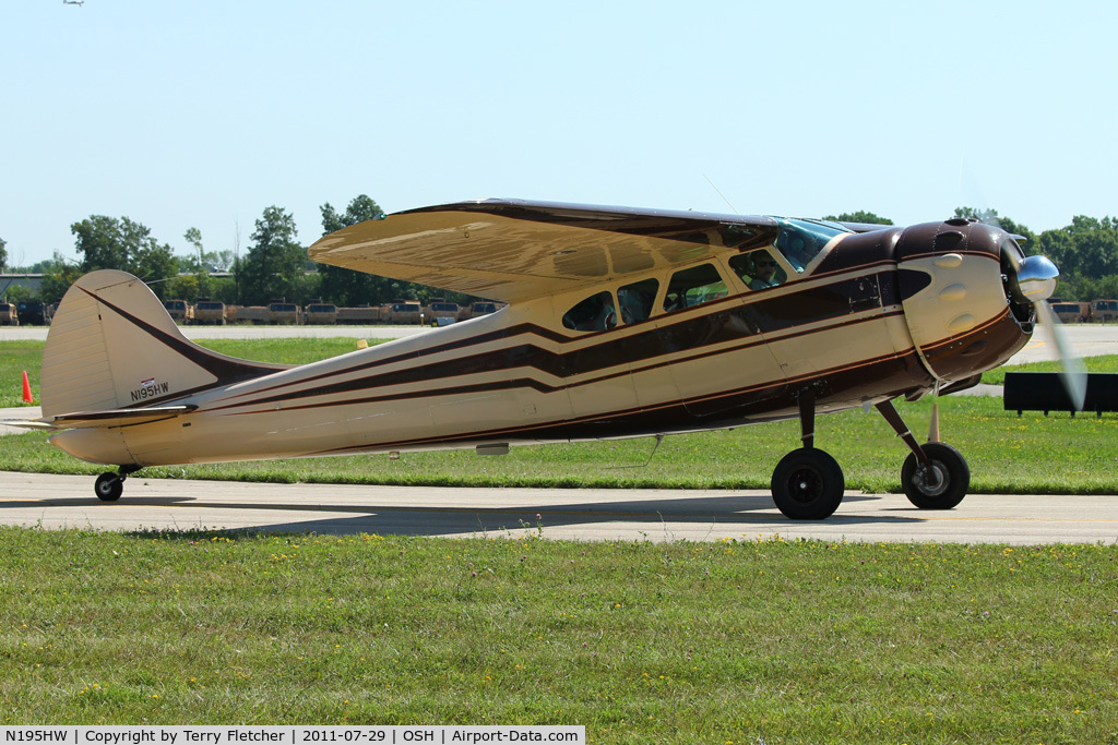N195HW, 1952 Cessna 195 C/N 7800, At 2011 Oshkosh