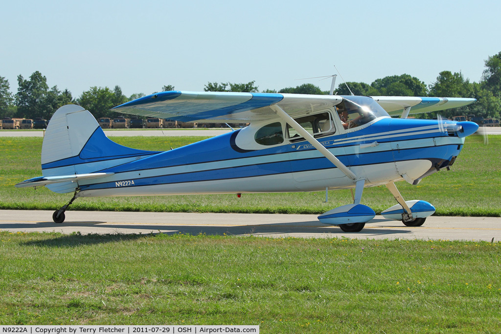 N9222A, 1949 Cessna 170A C/N 18983, At 2011 Oshkosh
