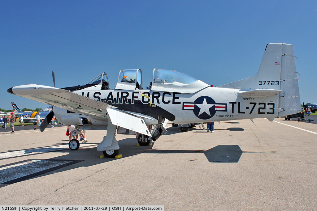 N215SF, 1955 North American T-28B Trojan C/N 200-86 (137723), At 2011 Oshkosh