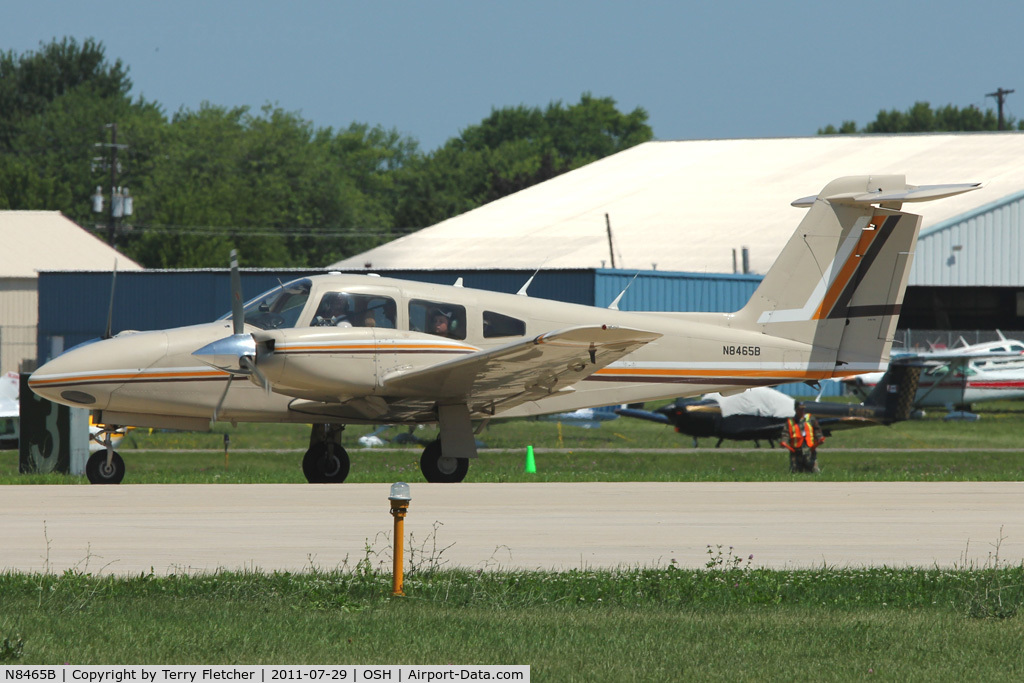 N8465B, 1981 Piper PA-44-180T Turbo Seminole C/N 44-8207003, At 2011 Oshkosh