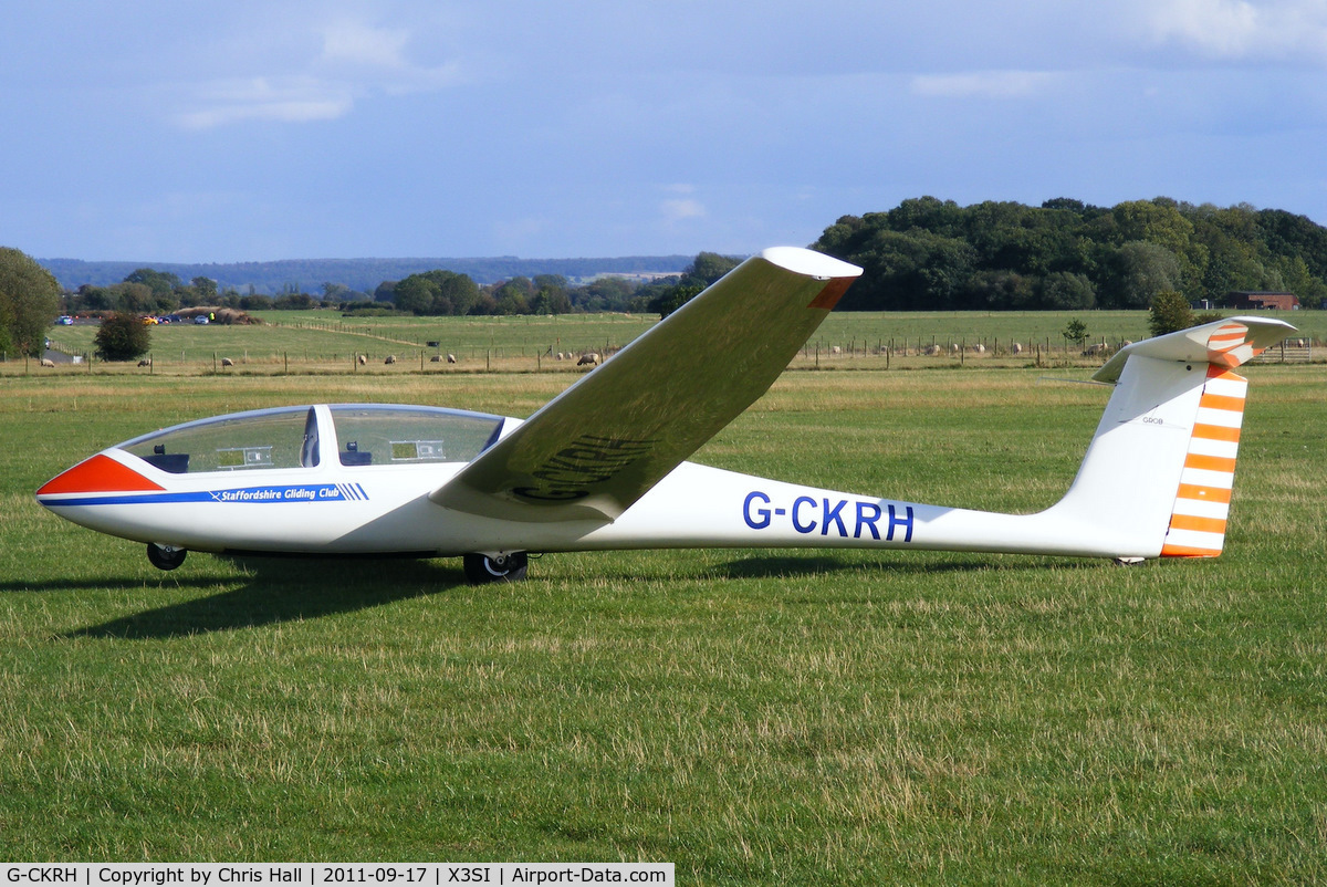 G-CKRH, 1981 Grob G-103 Twin Astir II C/N 3596, Staffordshire Gliding Club, Seighford Airfield
