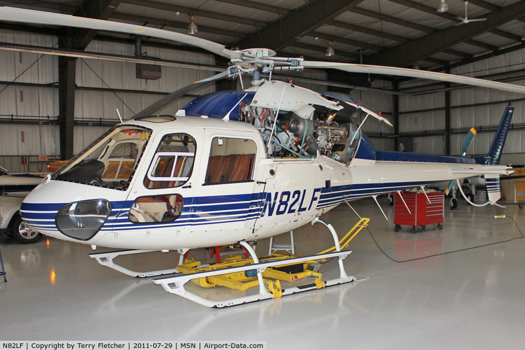 N82LF, 1983 Aerospatiale AS-355F Twinstar C/N 5301, At Madison