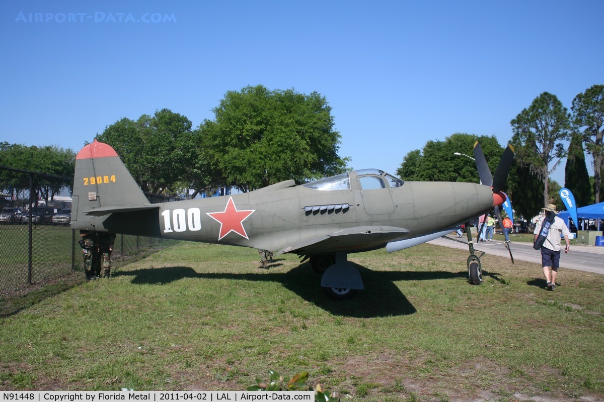 N91448, 1944 Bell P-63C Kingcobra C/N 33-766, P-63 in Russian colors