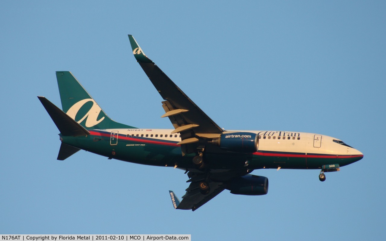 N176AT, 2005 Boeing 737-76N C/N 32654, Air Tran 737