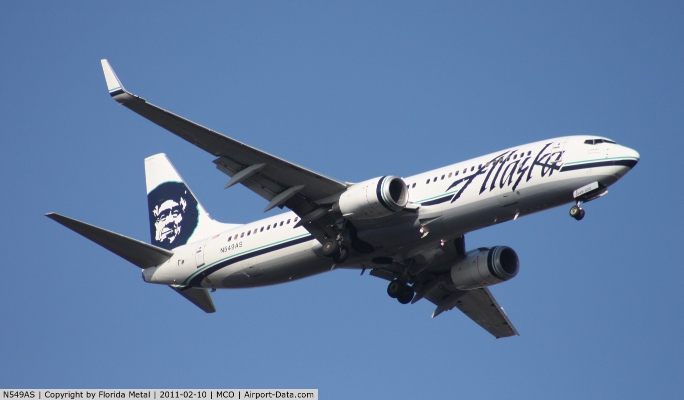 N549AS, 2005 Boeing 737-8FH C/N 30824, Alaska 737-800