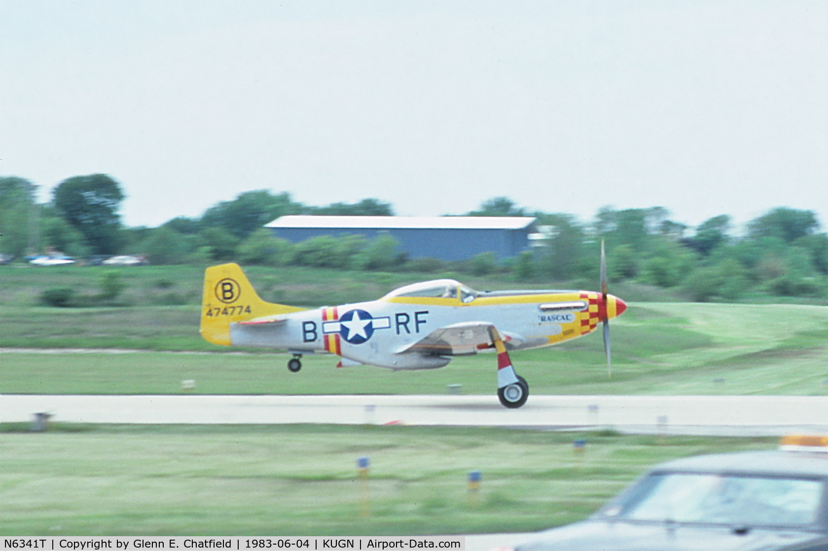 N6341T, 1944 North American P-51D Mustang C/N 44-74774, On departure for the show