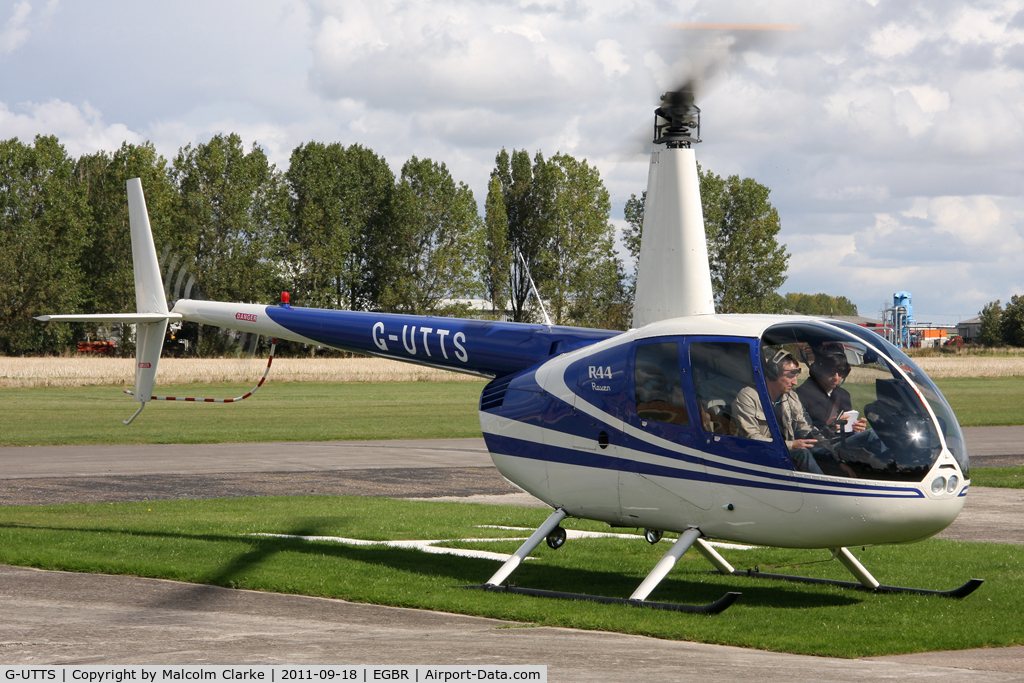 G-UTTS, 2000 Robinson R44 C/N 0865, Robinson R44 at Breighton Airfield's Helicopter Fly-In, September 2011.