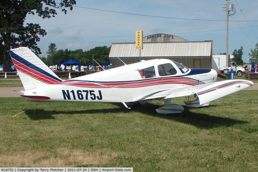 N1675J, 1967 Piper PA-28-140 Cherokee C/N 28-24076, At 2011 Oshkosh