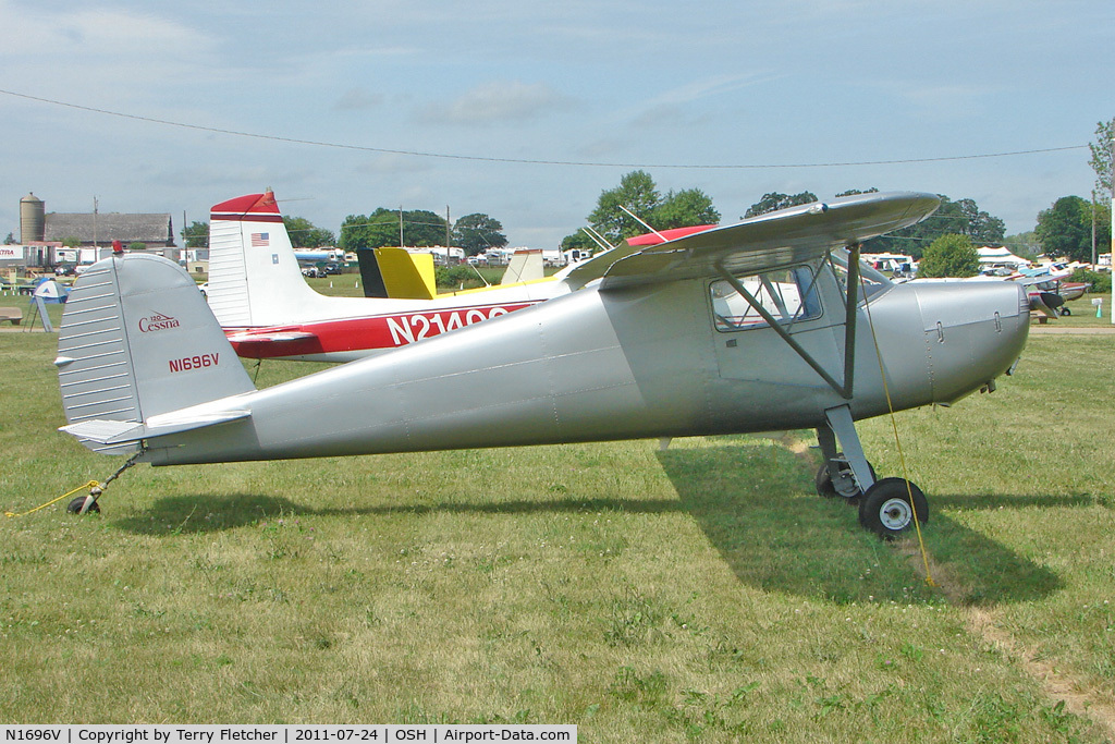 N1696V, 1946 Cessna 120 C/N 13868, At 2011 Oshkosh
