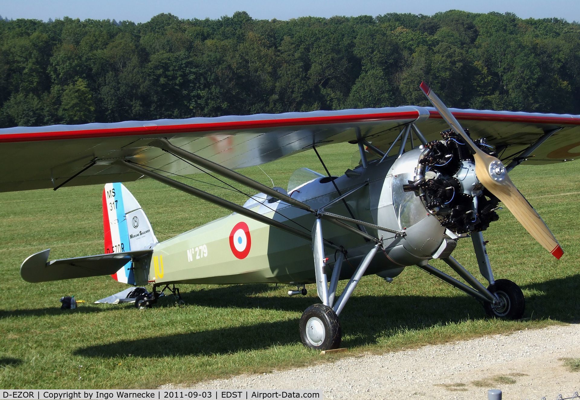 D-EZOR, Morane-Saulnier MS.317 C/N 6533, Morane-Saulnier  MS.317 at the 2011 Hahnweide Fly-in, Kirchheim unter Teck airfield